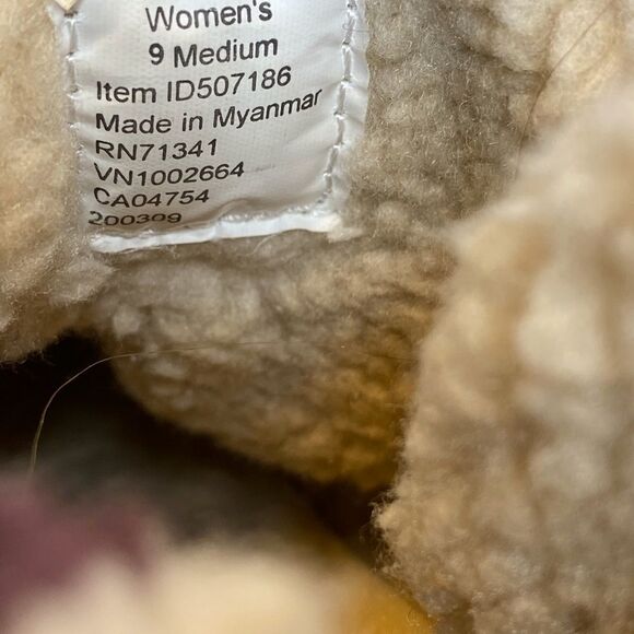 L.L. BEAN WOMEN'S Size 9 PURPLE WOOL COZY SOFT SLIPPERS 507186 - Picture 4 of 5